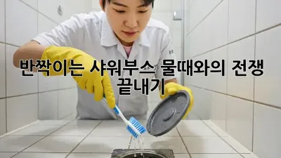 반짝이는 샤워부스, 물때와의 전쟁 끝내기!
